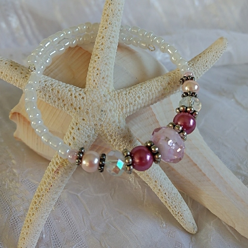NEW Handmade Memory Wire Bracelet